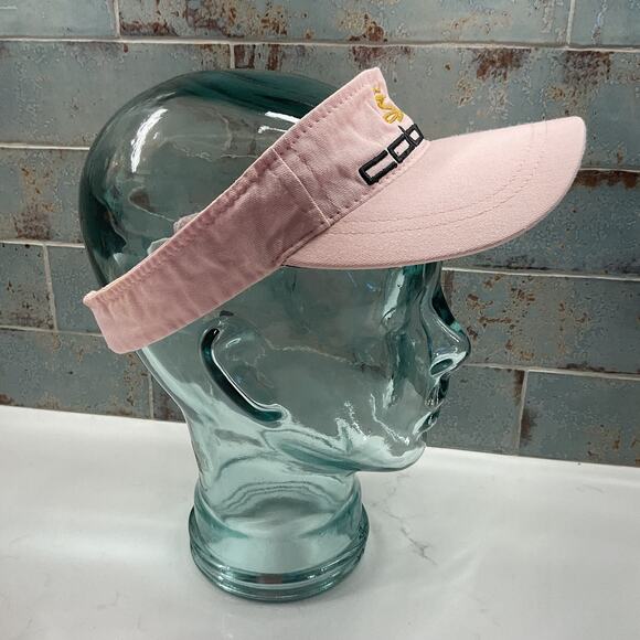 Cobra Embroidered Womens Golf Visor Pure Cotton Adjustable Size Pink - Picture 3 of 9